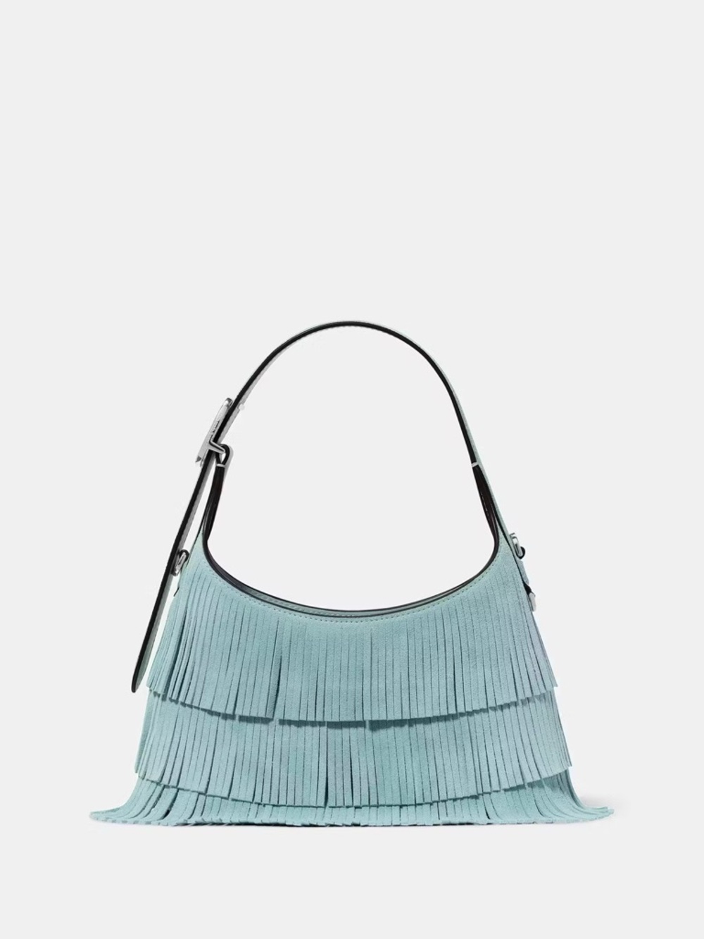 KATE SPADE 454 Suede Fringe Mini Crossbody Bag